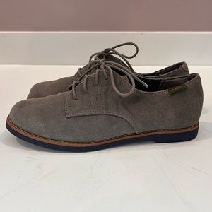 Gray Suede Navy Blue Soles - GH Bass Oxfords - Size 7